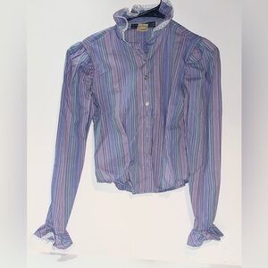 Vintage New Traditions by Brooks Multicolor Striped Women's Blouse